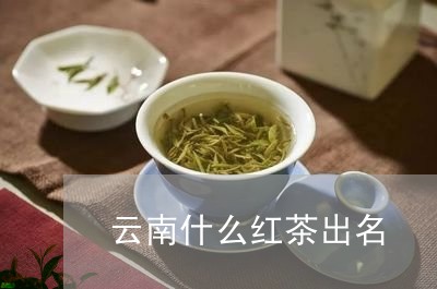 云南什么红茶出名/2023032545183