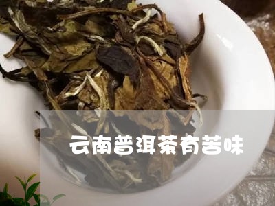 云南普洱茶有苦味/2023040980380