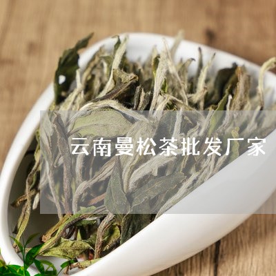 云南曼松茶批发厂家/2023041436628