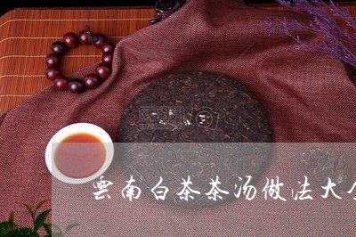 云南白茶茶汤做法大全图片/2023040145259