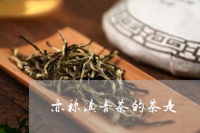 亦称滇青茶的茶是/2023032537259