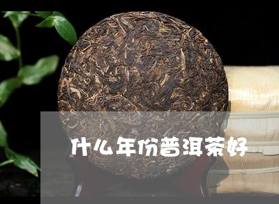 什么年份普洱茶好/2023041314150