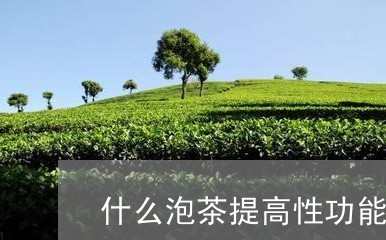 什么泡茶提高性功能/2023041618724