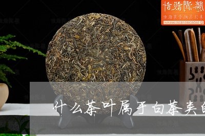 什么茶叶属于白茶类的中药/2023033135268