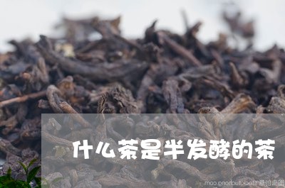 什么茶是半发酵的茶/2023041572616