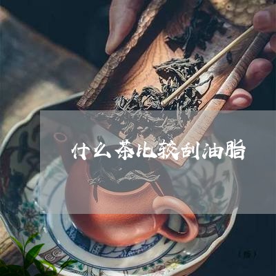 什么茶比较刮油脂/2023032415947