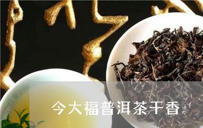 今大福普洱茶干香/2023033122147