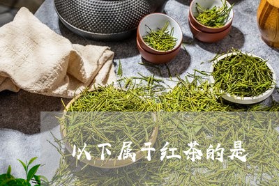 以下属于红茶的是/2023032491726