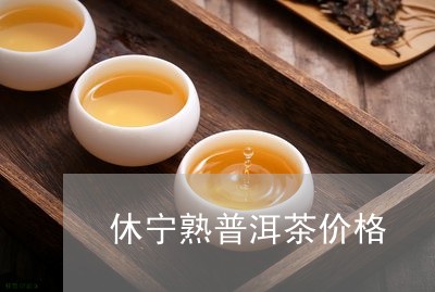 休宁熟普洱茶价格/2023041230714