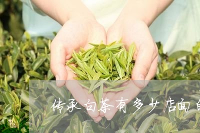 传承白茶有多少店面的茶叶/2023040125937