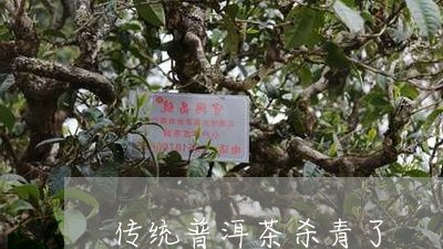 传统普洱茶杀青了/2023041334036