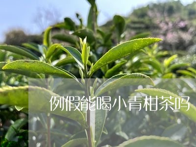 例假能喝小青柑茶吗/2023032233724