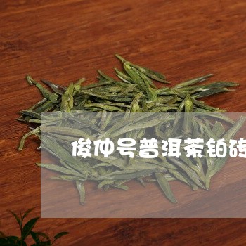 俊仲号普洱茶铂砖/2023033092692