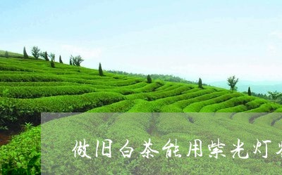 做旧白茶能用紫光灯鉴别吗/2023040288161