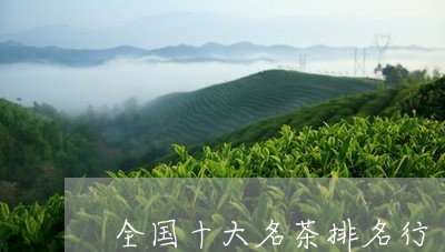 全国十大名茶排名行/2023032106250