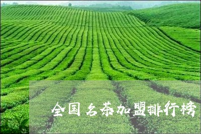 全国名茶加盟排行榜/2023032104069