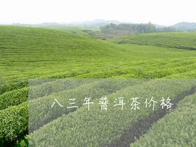 八三年普洱茶价格/2023040155048