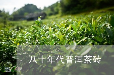 八十年代普洱茶砖/2023041381617