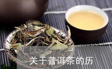 关于普洱茶的历/2023041335058