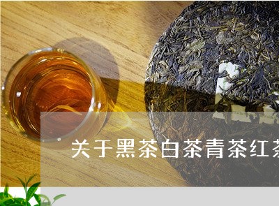 关于黑茶白茶青茶红茶绿茶/2023040289272