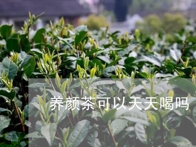 养颜茶可以天天喝吗/2023041414040