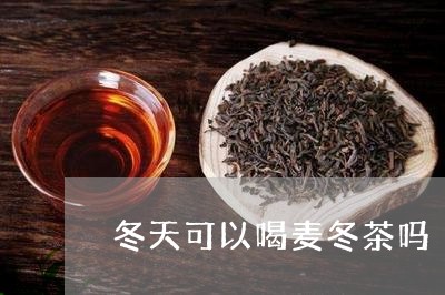 冬天可以喝麦冬茶吗/2023031852725