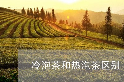 冷泡茶和热泡茶区别/2023041693140