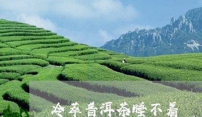 冷萃普洱茶睡不着/2023041361795