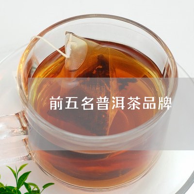 前五名普洱茶品牌/2023041241403