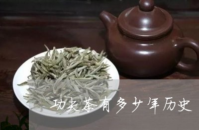 功夫茶有多少年历史/2023041606947