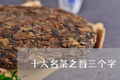 十大名茶之首三个字/2023032103161