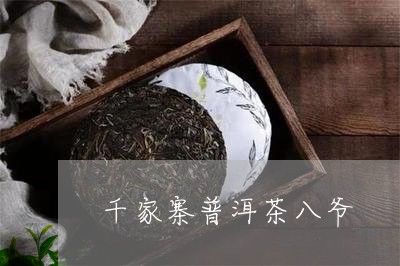 千家寨普洱茶八爷/2023033065059