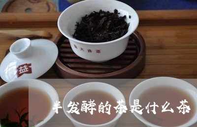 半发酵的茶是什么茶/2023031929469