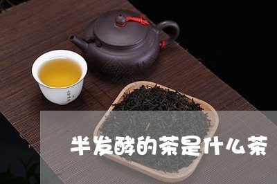 半发酵的茶是什么茶/2023041594938