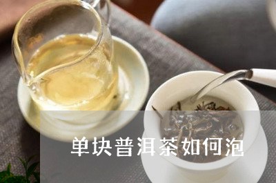 单块普洱茶如何泡/2023040180783