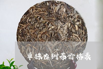 单株古树茶价格表/2023032669681