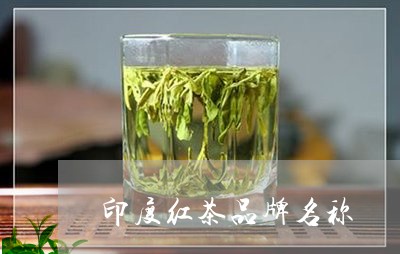 印度红茶品牌名称/2023032327380