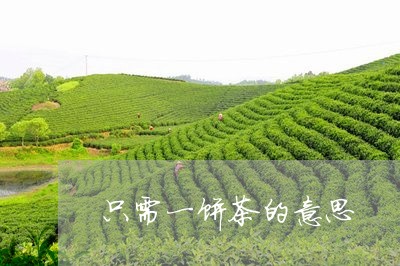 只需一饼茶的意思/2023032570505