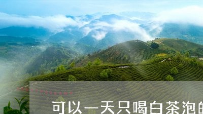 可以一天只喝白茶泡的水吗/2023040233715