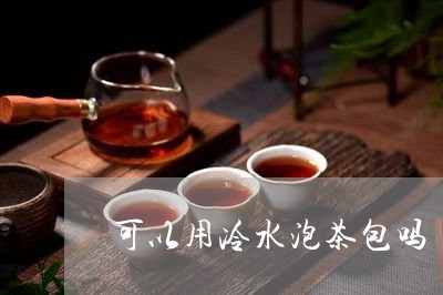 可以用冷水泡茶包吗/2023041626161