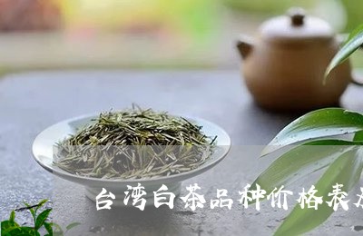 台湾白茶品种价格表及图片/2023040265069