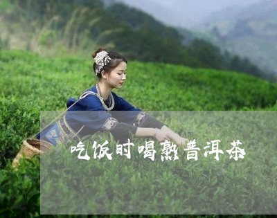 吃饭时喝熟普洱茶/2023033103148