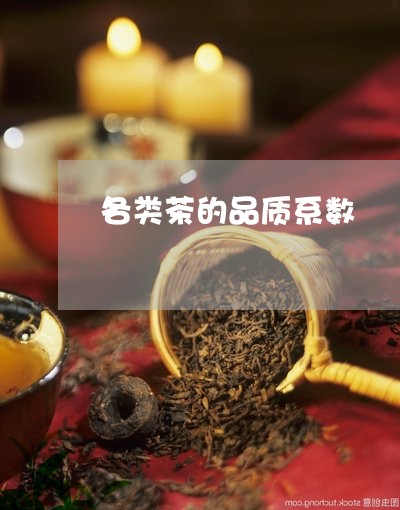 各类茶的品质系数/2023032535938