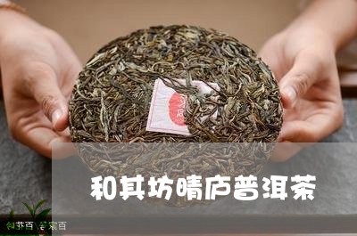 和其坊晴庐普洱茶/2023033096369