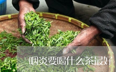 咽炎要喝什么茶最好/2023041651603