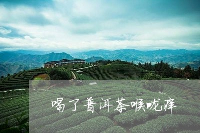 喝了普洱茶喉咙痒/2023041081612