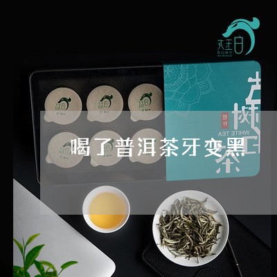 喝了普洱茶牙变黑/2023041040724