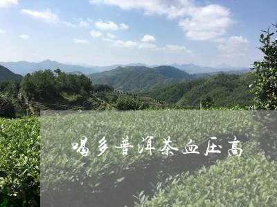 喝多普洱茶血压高/2023041337495