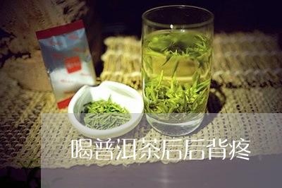 喝普洱茶后后背疼/2023031613047