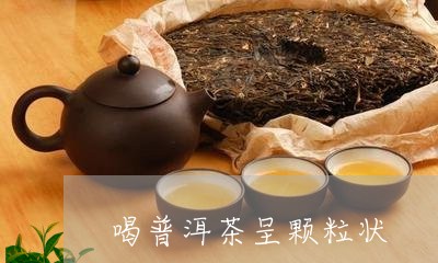 喝普洱茶呈颗粒状/2023033178483